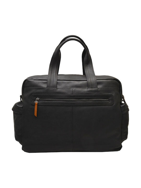 Leather 100 Δερματινη Τσαντα Κωδικος 05-bag-1140-1 Black