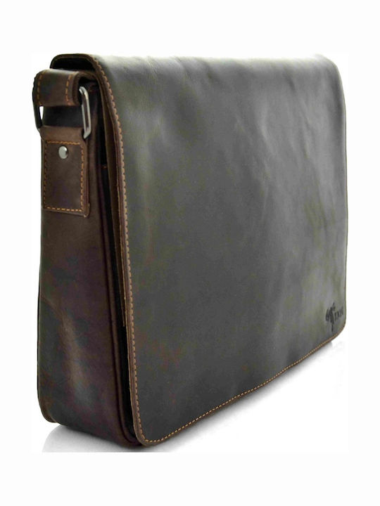 Leder Tasche für Herren Kion 588 Dunkelbraun