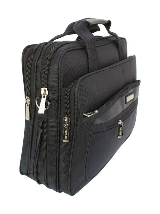 Einkaufstasche Ormi 40x13x30 Stoffschwarz Braun Tsa.101.02.01.073 9037