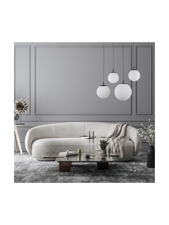 TK Lighting Κρεμαστό Φωτιστικό Μαύρο Ράγα 87εκ.