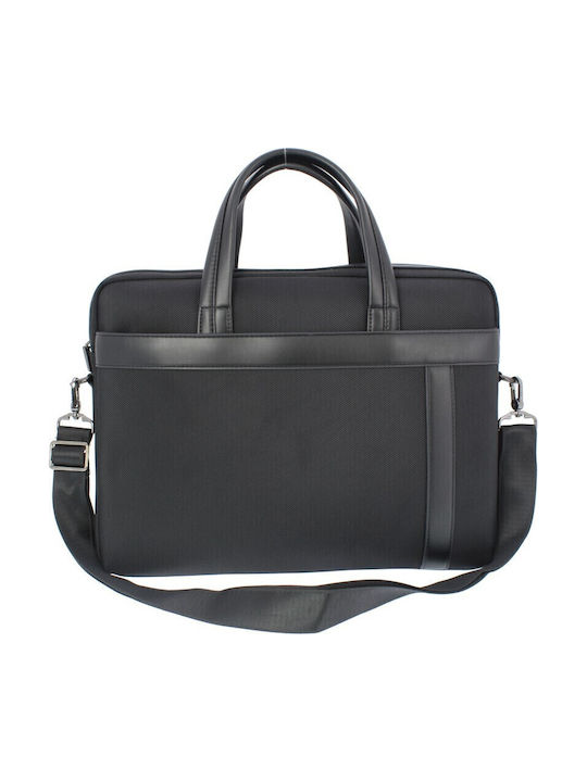 Professional Hand Shoulder Bag Annie Leather 40*30*9 Black Fabric Tsa.101.02.01.130 900-5