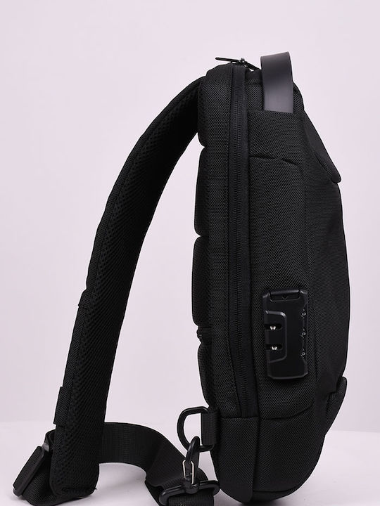 Men's Crossbody Sling Bag Black