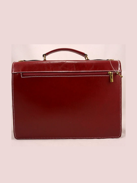 Επαγγελματικη Δερματινη Τσαντα Mybag 7035 Red Κοκκινο