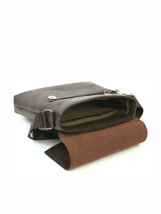 Men's Small Bag Synthetic Leather Brown 3146