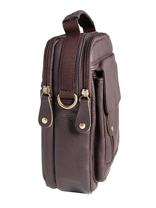 Geantă pentru Bărbați din Piele Crossbody Maro 3123 V-store