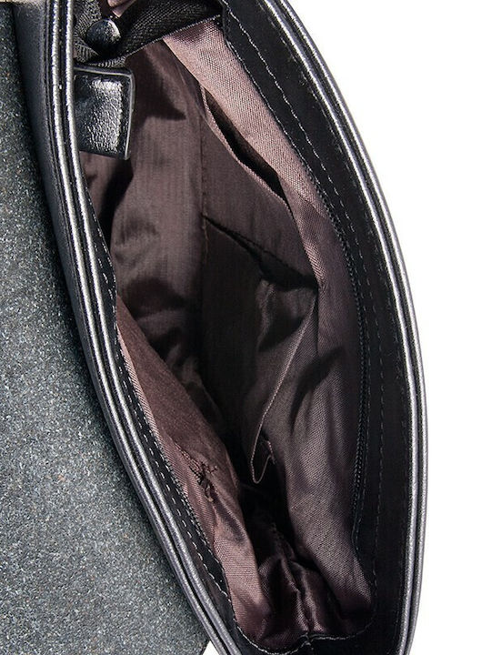 Geantă Bărbătească de Umăr Tip Crossbody Neagră 19061-01 V-store