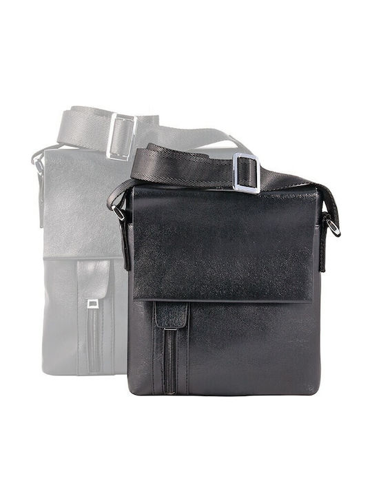 Geantă Bărbătească de Umăr Tip Crossbody Neagră 19061-01 V-store