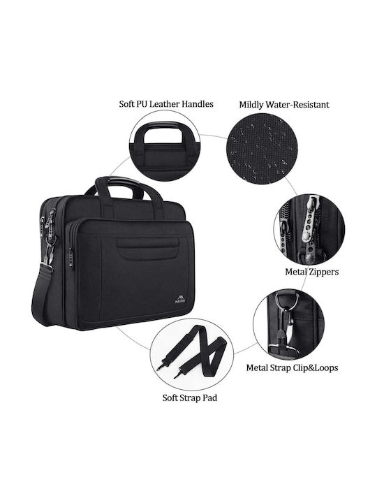 Servietă Textilă Matein 15,6 Laptop 12l 1106 Neagră