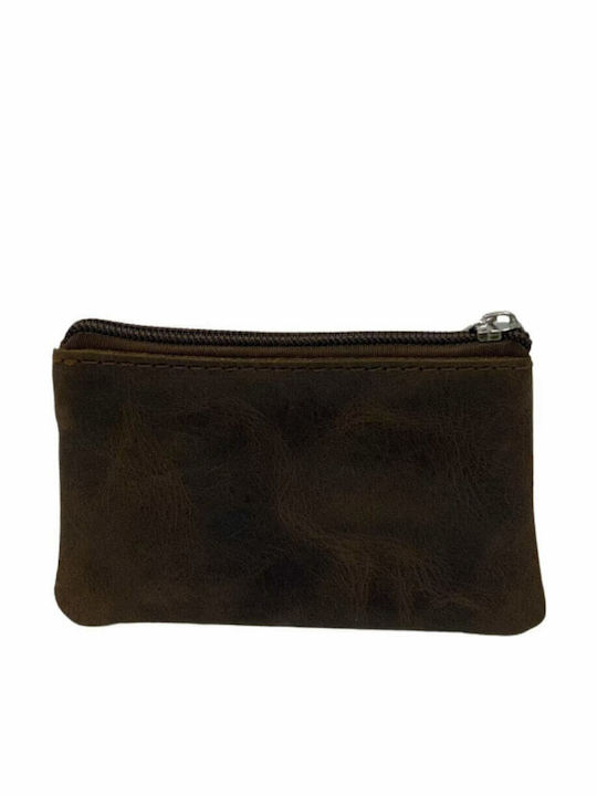 Key Holder Genuine Leather Of Excellent Quality Greek Made Brown