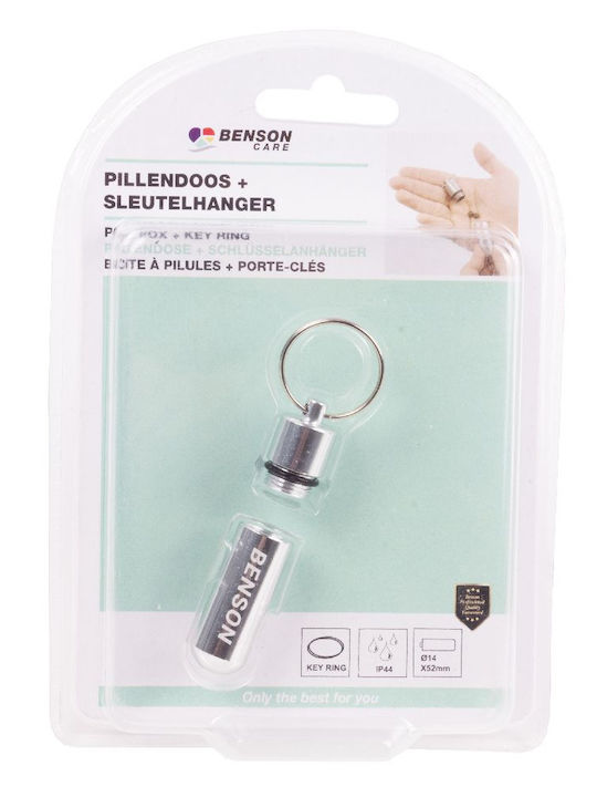 Pill Box + Keyring 52 X Ø 14 Mm