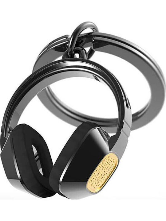 Ключодържател Слушалки Headphones Черни 3x3см Ключодържател Слушалки Headphones Черни 3x3см