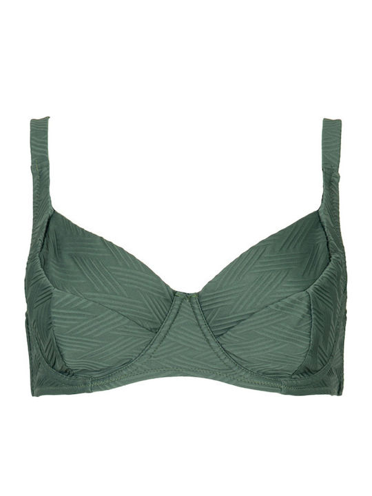 Attriage Vol I Bikini Top F Cup Green
