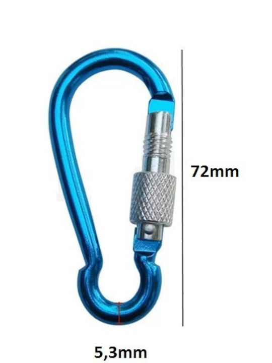 Μπρελοκ Carabiner 7,2cm Ασφαλεια Μωβ