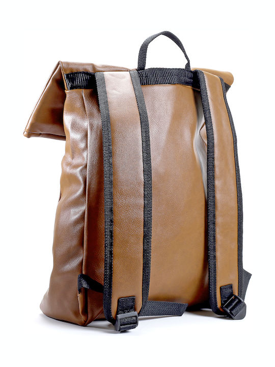 Pera Backpack Αδιαβροχο Σακιδιο Tσαντα Πλατης Tαμπα Καφε