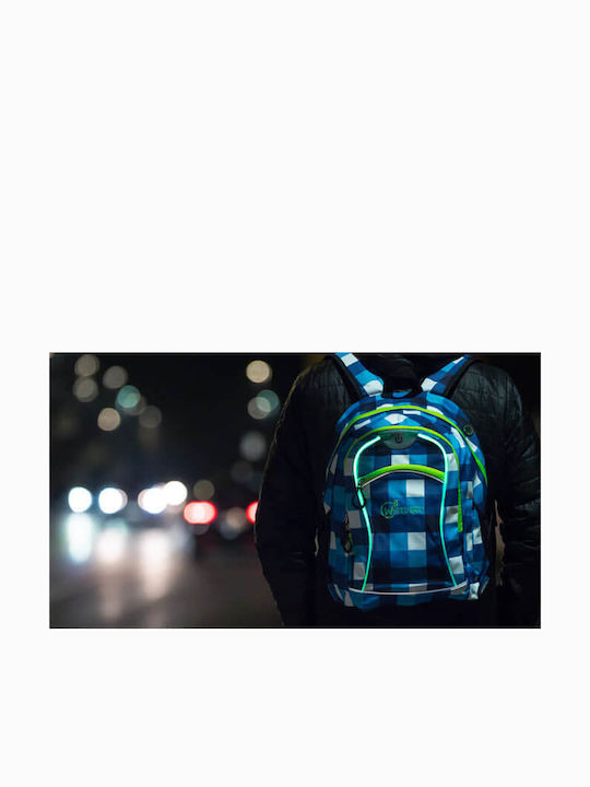 Σακίδιο Πλάτης Led Wheelbee Night Vision Άσπρο Μπλε