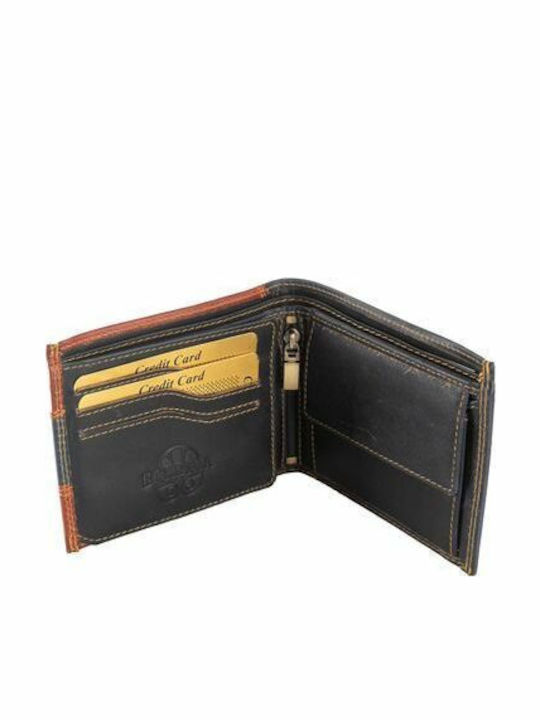 Bohemia By Kouros-Leather Wallet-sd52navy-tan-navy Tan