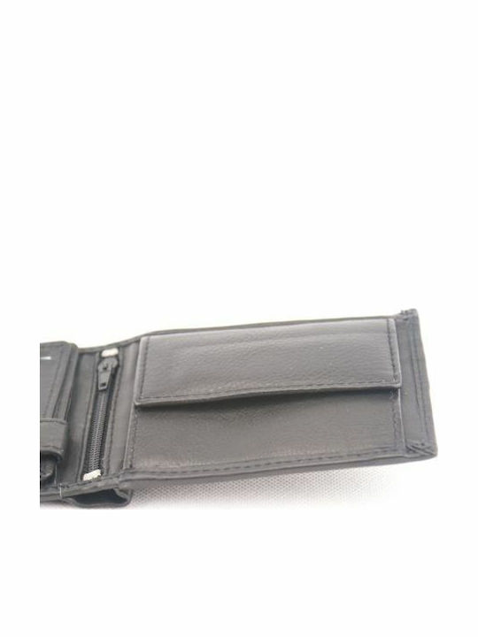 Kouros Leder Herrenbrieftasche Klein 4601 Schwarz