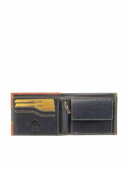 Bohemia By Kouros-Leather Wallet-sd52navy-tan-navy Tan
