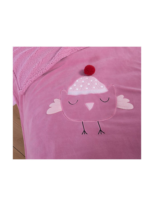 Nef-Nef Homeware Κουβέρτα Tweet so SweetLovely Sweet Lovely 130x180εκ.