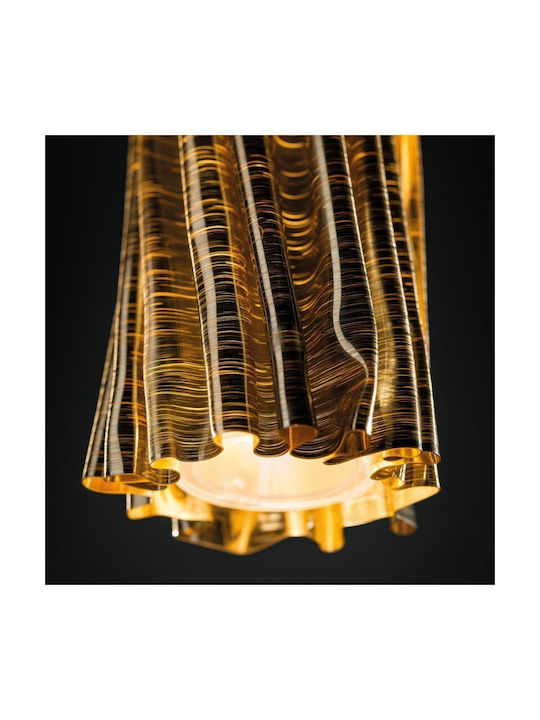 Slamp Pendant Light Black-Gold with Socket E14, E.14