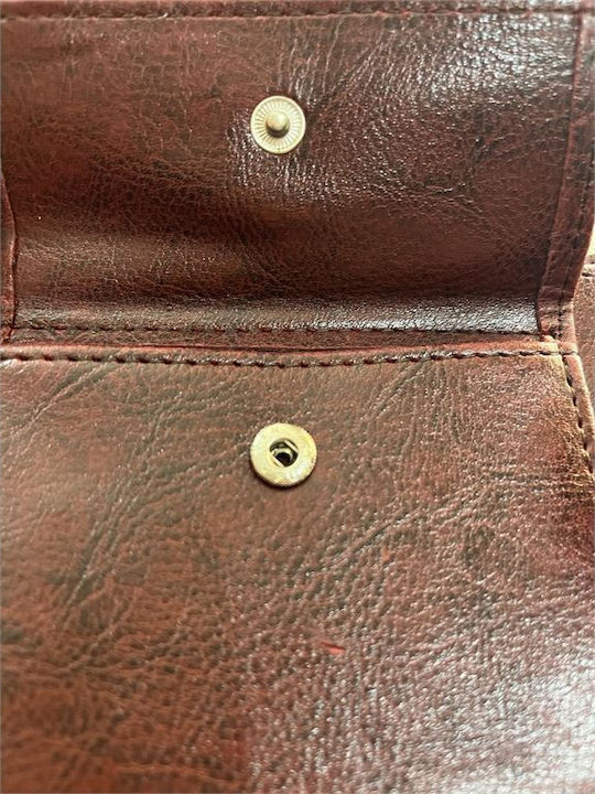Men's Wallet Brown Artificial Leather ID Holder