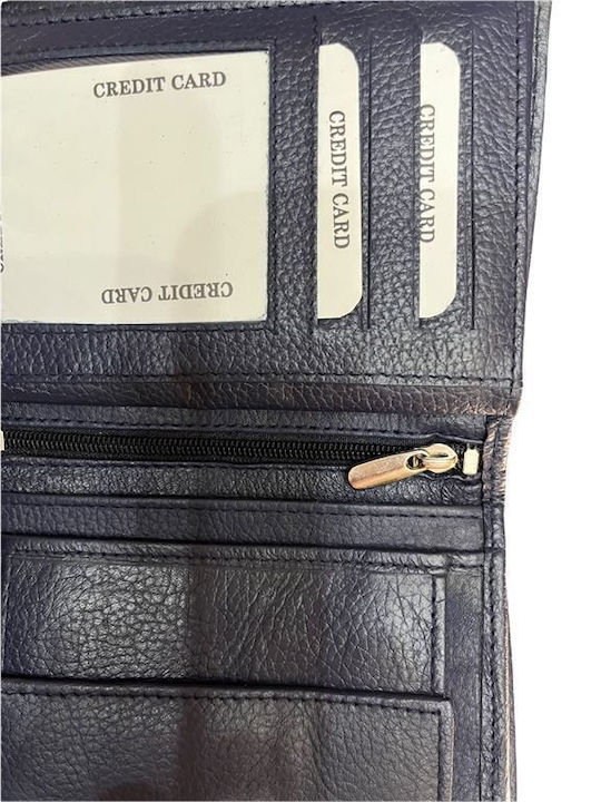 Ανδρικό Πορτοφόλι Κάθετο Gts Moda Italia 100% Real Leather Μπλε