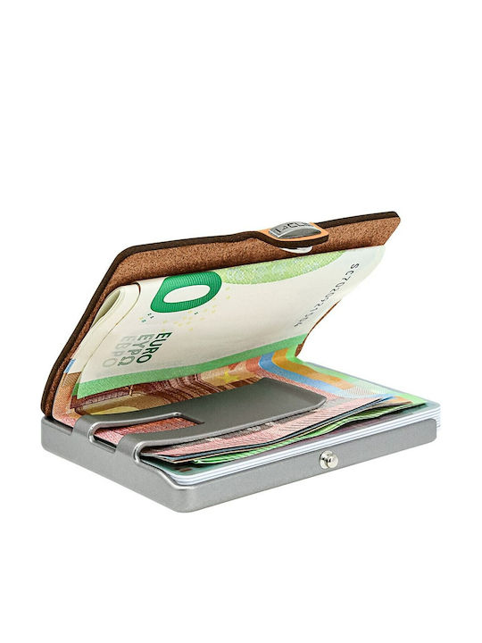 I-clip Soft Touch Caramel Herrenbrieftasche