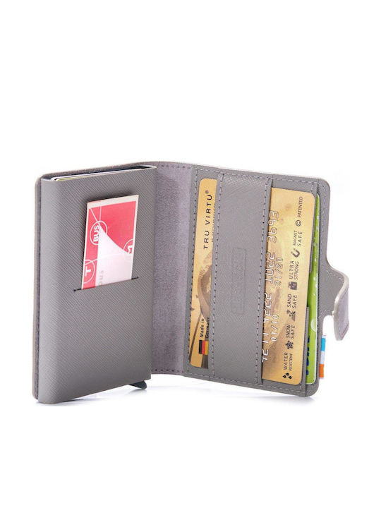 Leanschi RFID-Sicheres Herrenbrieftasche In Molegraues Leder