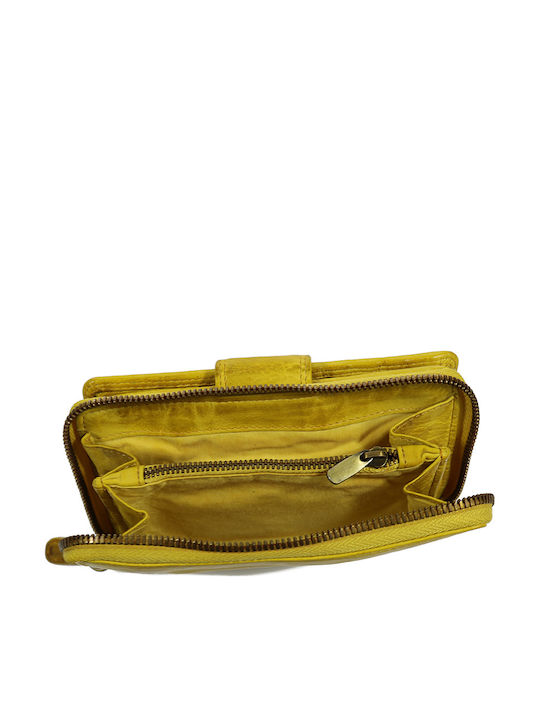 Trip Camel Wallet Genuine Vintage Soft Leather 510 Yellow