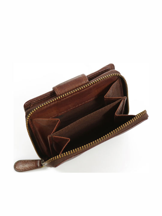 Trip Camel Small Wallet Genuine Vintage Soft Leather 513 Dark Brown