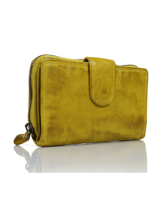 Trip Camel Wallet Genuine Vintage Soft Leather 510 Yellow
