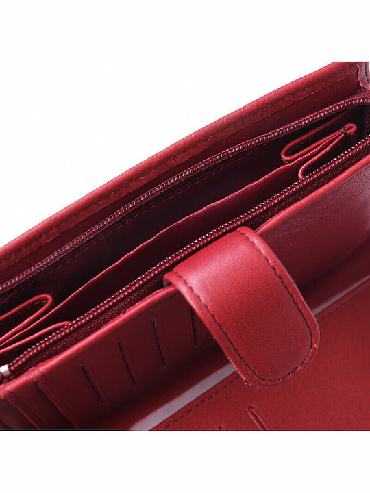 Leather Red Wallet RFID Protection Francinel Vfx58ll 23739-06