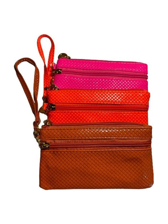 Damenbrieftasche Fuchsie 4 Fächer