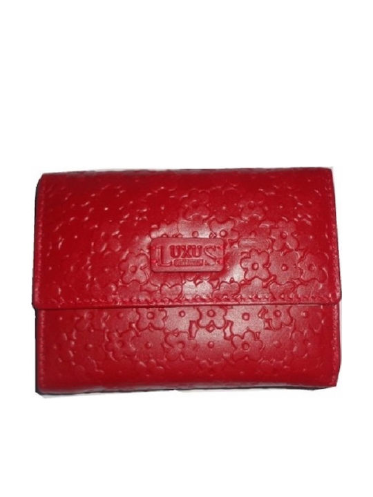 Luxus X 290527-3 Дамски Портфейл Естествена Кожа Червен
