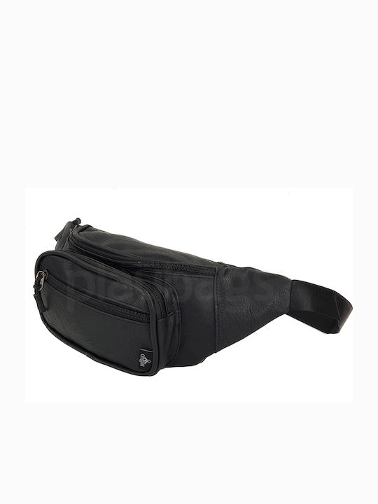 Ormi Sy4001 Black Synthetic Leather Bum Bag