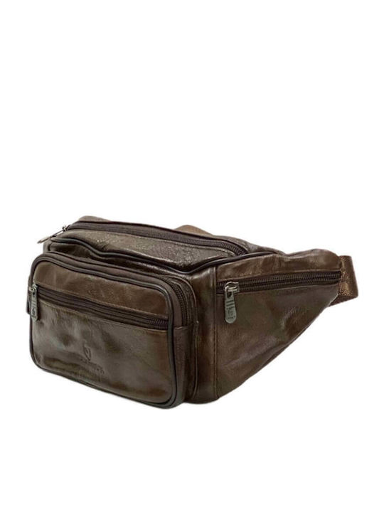 Men's Bum Bag Genuine Leather Excellent Quality Brown