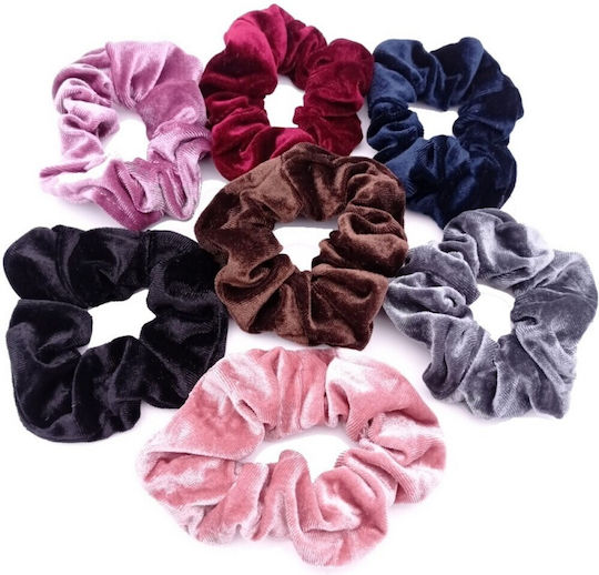 Soura Scrunchy Samt Verschiedene Farben Schwarz