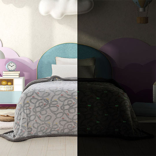 Palamaiki Decke Vlies Luminous Trip Leuchtend Gray 160x220cm