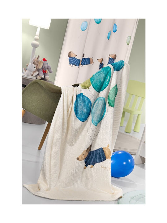 Saint Clair Κουβέρτα Fleece Blue 160x220εκ.