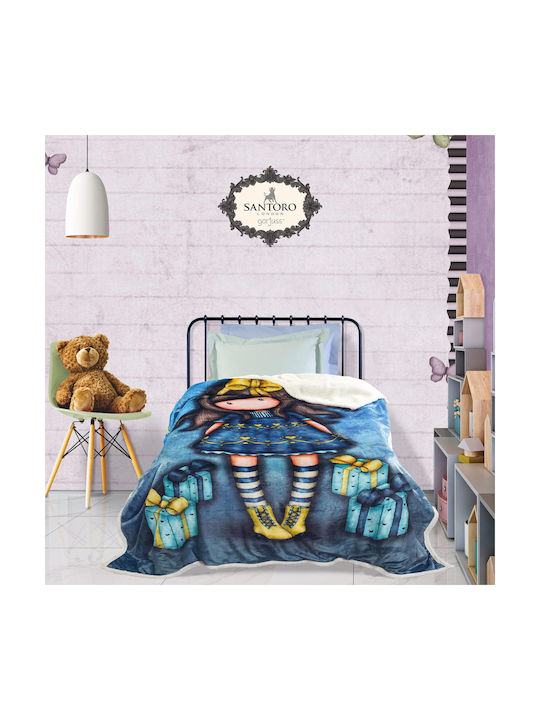 Das Home Blanket Fleece Just Because Blue 160x220cm