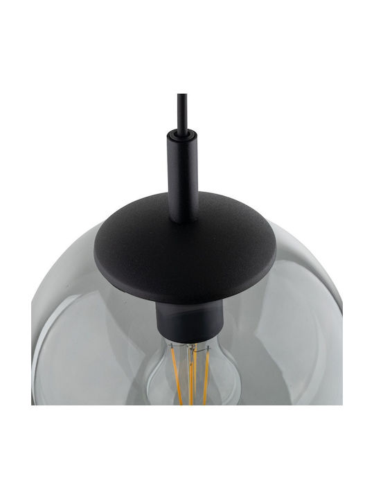 TK Lighting Κρεμαστό Φωτιστικό Γκρι με Ντουί E27