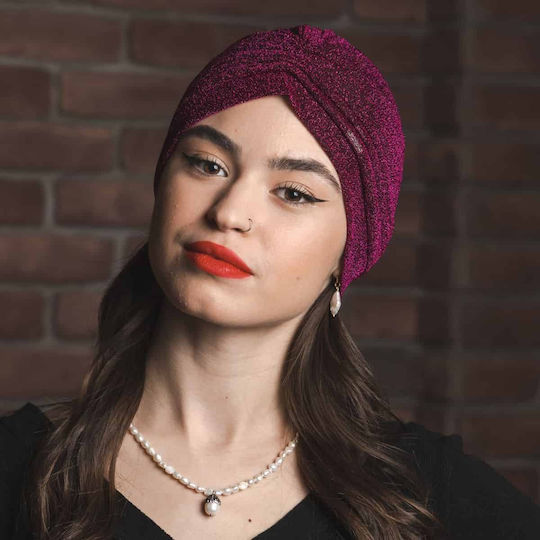 Turban Lurex Cuoro Silver
