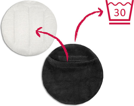 Leschi Heating Pillow for Waist & Stomach Organic Wheat Seeds "Luca the Fox" 25x25x4cm Sand