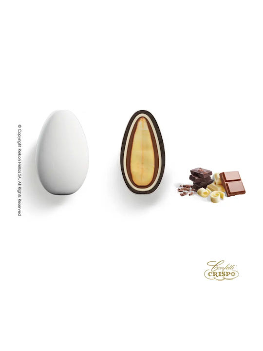 Confetti Crispo Κουφέτα de Migdale Snob în Formă Clasic cu Aromă de Ciocolata Alb 1000gr