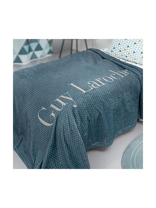 Guy Laroche Κουβέρτα Fleece Ultra Soft Two 2 Twenty Μπλε 160x220εκ.