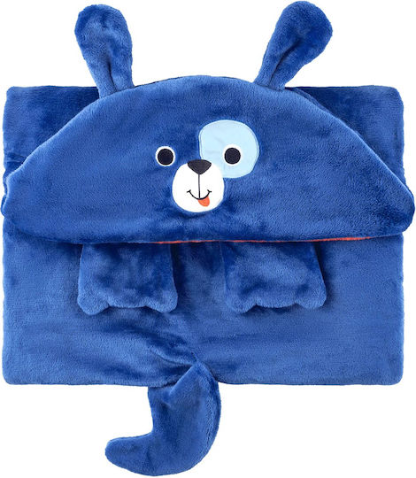 Zoocchini Pătură Fleece Câine Albastră 91x127cm