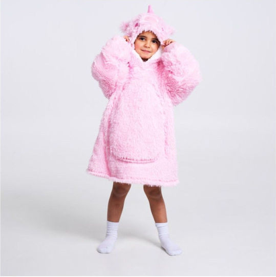 Noxxiez Kinderdecke Einhorn Rosa 160cm