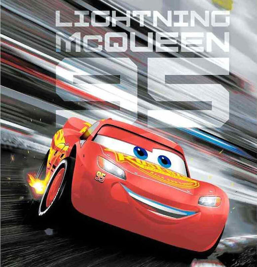 Borea Κουβέρτα Βελουτέ Cars 3 Γκρι 160x220εκ.
