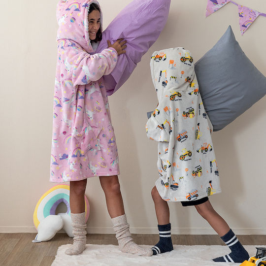 Palamaiki Κουβέρτα Fleece Cositos Cele Ροζ