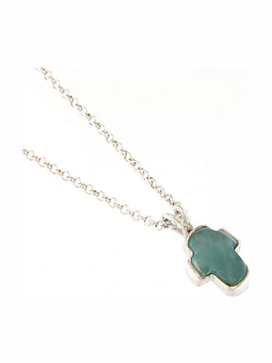 Ios Women's Cross from Silver with Chain